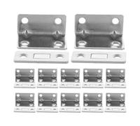 NIYANGLE 12 Ensembles Magnetic Cabinet Door Closers Ultra Thin Metal Catch For Kitchen Wardrobe Doors With Adhesive Tape And Screws Secure Mounting