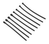 NIYANGLE 12 Paires Couvre-jambes de lunettes avec lunettes anti dispositif monocle de plein air poignées conseils de fin de lunettes de soleil bouts de lunettes de soleil Gel de silice Noir