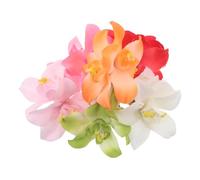 NIYANGLE 12 pièces Hair Flowers Clips Set Bohemian Style Realistic Floral Hairpins For Beach Holiday Fade Resistant And Travel Friendly Hair Accessories In Colors