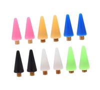 NIYANGLE 12 Pièces Remplacement De Cire Stylo à Ongles Ramasseur De Cristaux Pointe De Stylo Ramasseur Lot De Pointes De Rechange Et Cire Pour Ongles