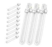 NIYANGLE 12 pièces UV Nail Lamp Bulbs Low Heat Energy Efficient Replacement Tubes For Gel Polish Curing Compatible With Nail Lamps For Home And Professional Salon Use