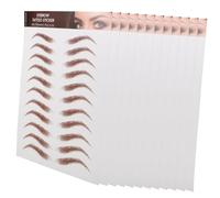 NIYANGLE 12feuilles Autocollants Pour Sourcils Stickers Sourcils Repositionnables Faux Naturels Transferts Pour Produits De Maquillage Pour Yeux