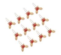 NIYANGLE 12pièces Épingles à Cheveux u Doré Élégantes Et Vintage Avec Design Et Accessoires Pour Chignons Et Lot