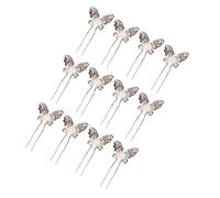 NIYANGLE 12pièces Épingles à Cheveux u Élégant Avec Design Vintage Et Incrustations De Rhinestones Accessoires De Coiffure Pour Mariage Et Événements