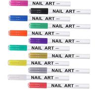 NIYANGLE 12pièces Pinceaux De Nail Art Outils De Dessin Manucure Pour Uniques Et Colorées