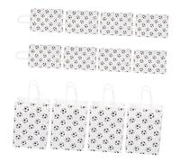 NIYANGLE 12pièces Sachets Papier Kraft à Motif De Football à Thématique Pour Fête Anniversaire Fournitures De Fête Pour Adultes