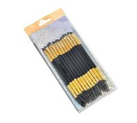 NIYANGLE 12pièces Set Pinceaux Maquillage avec Brosse Sourcils Double Embout pour Mascara à Cils Spiralé et Peigne à Sourcils Double Usage pour Cosmétique