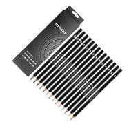 NIYANGLE 14 Pièces Crayons Graphite Noirs pour Dessin, 4h à 14b, Bois | Crayons à Dessin Lisses, Kit Portable pour Enseignants et Étudiants en Art, Peinture et Ombrage