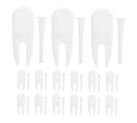 NIYANGLE 15 Ensembles Kit de Remplacement Bouchons d'air pour Ballon de Yoga en PP Blanc Extraction Facile, Étanchéité Sécurisée pour Usage Personnel ou Salle de Sport