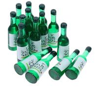 NIYANGLE 15 Mini Bouteilles de Vin de Riz Coréen en Résine Réaliste Décorations Miniatures pour Maison Accessoires pour Mini Maison Ornements Décoratifs Polyvalents