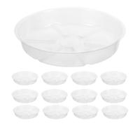 NIYANGLE 15 Pièces Soucoupe de Pot de Fleurs Ronde 6 Pouces en Pet | Collecte L’eau Terre, Précision de Taille, Entretien Facile, pour Petits Pots Intérieurs et Jardin