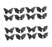NIYANGLE 16 pièces Accessoires Cheveux Halloween Clips Chauve Souris et Nœuds Pailletés pour Filles Garçon Fille et Adolescentes Barrettes Légères et Confortables pour Cosplay