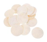 NIYANGLE 18 Pcs Face Scrubber Naturel en Luffa pour Gommage Visage et Exfoliant Corps, Éponge Loofah Ronde, Douce et Respectueuse Peau, Spa