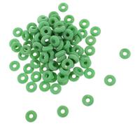 NIYANGLE 180 Anneaux de Castration Élastiques Verts pour Porcs, Moutons et Bovins, Caoutchouc Extensible, Lot de 180 Pièces, Utilisation Agricole Facile sans Incision, Accessoires