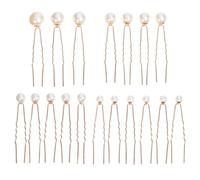 NIYANGLE 18pièces Épingles à Cheveux Accessoires De Mariage Élégants De Épingles u Doré Pour Mariées Et Demoiselles Convient à Types De Cheveux