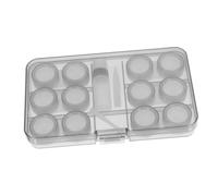 NIYANGLE 1ensemble Étui à Lentilles De Boîte De Transport Pratique pour Lentilles Cosmétiques De Compartiments Design Vintage