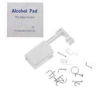 NIYANGLE 1ensemble Kit De Piercing Nasal Inoxydable Professionnel De Machine à Percer Avec Clous Prêt à Emploi Stérilisé Et Pratique Pour Débutants Et Professionnels