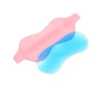 NIYANGLE 1ensemble Masque De Sommeil Gel Silicone Pour Yeux Fatigue Oculaire Couverture Anti-lumière Pour Maison Voyage Hôtels Rose