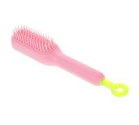 NIYANGLE 1ensemble Peigne Rétractable Anti-statique Pour Cheveux Bouclés Brosse Démêlante Auto-nettoyante Avec Fonction Massage Idéale Pour Soin Capillaire Complet