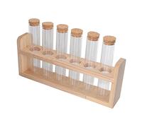 NIYANGLE 1ensemble Support De Tubes Verre Pour Café Et Thé Présentoir Élégant Pour Accessoires De Cuisine Organisateur Multifonctionnel Pour Grains Et Épices