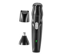 NIYANGLE 1ensemble Tondeuse Électrique Pour Poils De Nez Et Sourcils Avec Têtes Remplaçables Outil De Nettoyage Nasal Silencieux Et Précis Noir