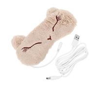 NIYANGLE 1Ensemble USB Heated Eye Mask Sleep Eye Cover For Fatigue Better Sleep Portable Blinder With Adjustable Nose Design For Travel Use