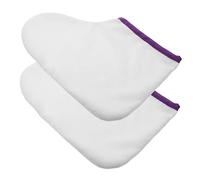 NIYANGLE 1paire Couvre Cire De Paraffine Pour Soins Des Chaussettes Hydratantes Réutilisables Accessoires De Spa Beauté Maintien Chaleur