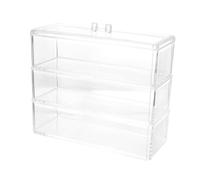 NIYANGLE 1pièce Boîte De Rangement Transparent à Couches Pour Cosmétiques Organisateur De Bureau Pratique Et Esthétique