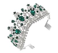 NIYANGLE 1pièce Pour Mariage Avec Peigne Et Couronne De Mariée Verte Accessoire De Mode Pour Événements Spéciaux Et