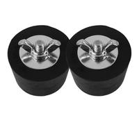 NIYANGLE 2 Bouchons de Remplacement pour Piscine en PVC Noir, Étanches et Résistants, Lot de 2 pour Hivernage Piscine, Protection Anti-Fuite et Performance Stable