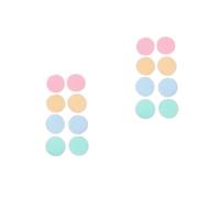 NIYANGLE 2 Ensembles Coton Démaquillant Cristal Velours Nettoyer D'éponge De Maquillage Démaquillants Lingette Demaquillante Lingette Démaquillante Tampon Démaquillant 8 Pièces * 2