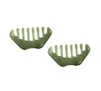 NIYANGLE 2 Ensembles Peigne De Massage Cire Abeille Outils De Soins Tête Relaxation Accessoires De Massage Pour Cou 2 Pièces * 2