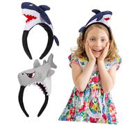 NIYANGLE 2 Pièces Bandeau De Dessin Animé Accessoires De Cheveux Pour Enfants Bleu Accessoires De Cheveux Des Filles Nageoires Bandeaux Drôles Décor De Cheveux D'enfants Vient Rose En Tissu