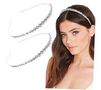 NIYANGLE 2 Pièces Bandeaux Rhinestones pour Garçon Fille Couronnes Accessoires de Fête pour Filles pour Événements Festifs et Photos
