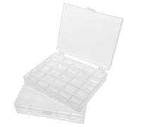 NIYANGLE 2 pièces Boîte de Rangement Plastique pour Bobines Couture Compartiments Boîte Vide Robuste et Portable Accessoire Machine à Coudre Organisateur Fil Couture Compact
