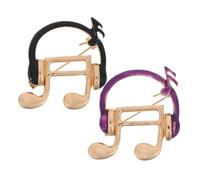 NIYANGLE 2 Pièces Broche Note de Musique en Alliage Fonction Anti-exposition et Design Simple, Accessoire Portable pour Mariage et Bureau