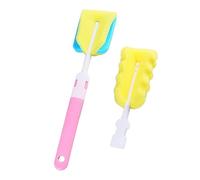 NIYANGLE 2 Pièces Brosse à D'eau Gobelet En Verre Brosses De Nettoyage De Verrerie Outil De Nettoyage De D'eau Brosse Pour Biberon Brosse à Vin Goupillon Éponge