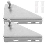 NIYANGLE 2 pièces Charnières de Porte Congélateur Inox avec Capuchon Caoutchouc Espacement Silencieuses et Durables pour Accessoires Réfrigérateur Professionnel