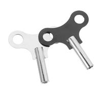 NIYANGLE 2 pièces Clés de Remontage Horloge Robustes et Précises Clés Pratiques pour Pendule et Horloge de Parquet Acier Noir Usage Familial et Réparation Facile