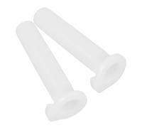 NIYANGLE 2 Pièces Colle de préhension poignée de moto noyau de poignée de commande des gaz noyau de d'accélérateur de moto tube d'accélérateur Plastique blanche