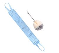 NIYANGLE 2 Pièces Éponge à Dos Et Lanière De Bain Exfoliante Serviette De Bain Boule De Outil De Lavage Corporel Avec Sangle Longue