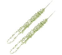 NIYANGLE 2 Pièces Fleur Succulente Artificielle en Plastique Vert | Aspect Réaliste, Style Chic, Crée une Ambiance Romantique et Fraîche, pour Décoration Festive