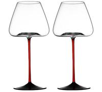 NIYANGLE 2 Pièces Gobelet à Vin Rouge Facile à Utiliser en Verre Unique 600ml et Effet Décoratif Élégant pour Fête Halloween
