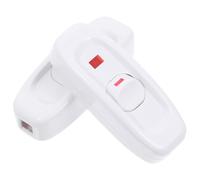 NIYANGLE 2 pièces Interrupteur à Cordon avec Voyant Interrupteur à Bascule Inline pour Lampe de Table et Appareils Domestiques Sécurité Surcharge et Installation Facile Lot de Blancs