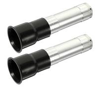 NIYANGLE 2 Pièces Lampe à Mirer Les Œufs Portable, Testeur Professionnel | LED Haute Luminosité, Jugement du Stade D’éclosion, Format Pratique, Argenté, 3 Piles Aaa