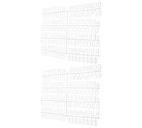 NIYANGLE 2 pièces Lettres pour Tableau à Lettres Feutre Plastique Faciles à Nettoyer Chiffres et Symboles Interchangeables pour Message Créatif et Décoration Intérieure Polyvalente