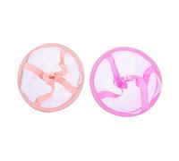 NIYANGLE 2 pièces Panier de Séchage pour Accessoires de Maquillage Filet Suspendu pour Pinceaux Éponges et Rangement Organisé et Protection des Outils Cosmétiques Voyage Rose et