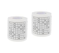 NIYANGLE 2 Pièces Papier Toilette Imprimé Sudoku Créatif Papier Hygiénique Décoratif Original pour Maison Restaurant et Confortable