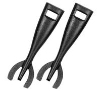 NIYANGLE 2 pièces Pince pour Poêle Fonte Clip Antidérapant et Anti-brûlure pour Barbecue Cuisine et Cuisson Accessoire Stable pour Plaques Teppanyaki Steak et Fajitas