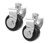 NIYANGLE 2 pièces Roues Pivotantes pour Vérin Hydraulique 2 Tonnes de Remplacement en Fonte Roues Avant pour Chariot Accessoires Indispensables pour Déplacement et Levage Facile